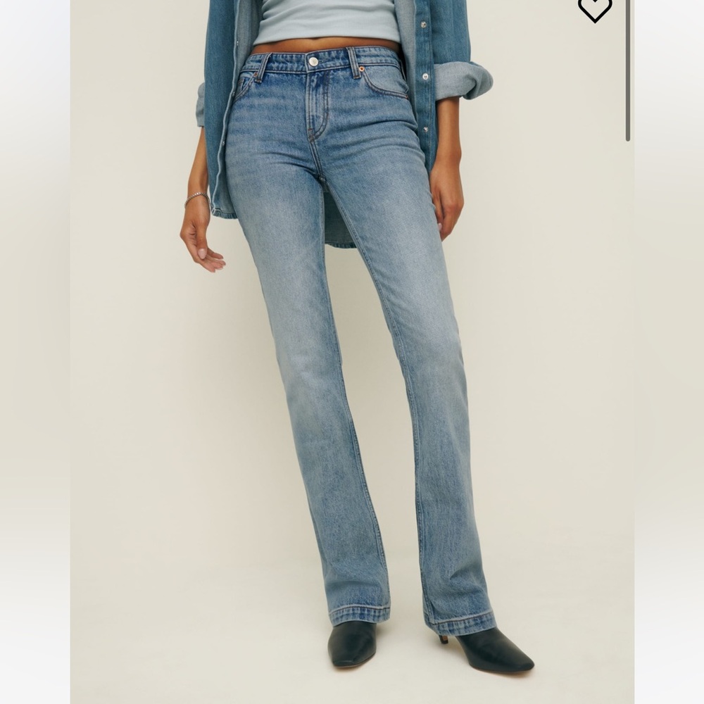 Reformation Rayna Low Rise Bootcut Jeans - Picture 2 of 4